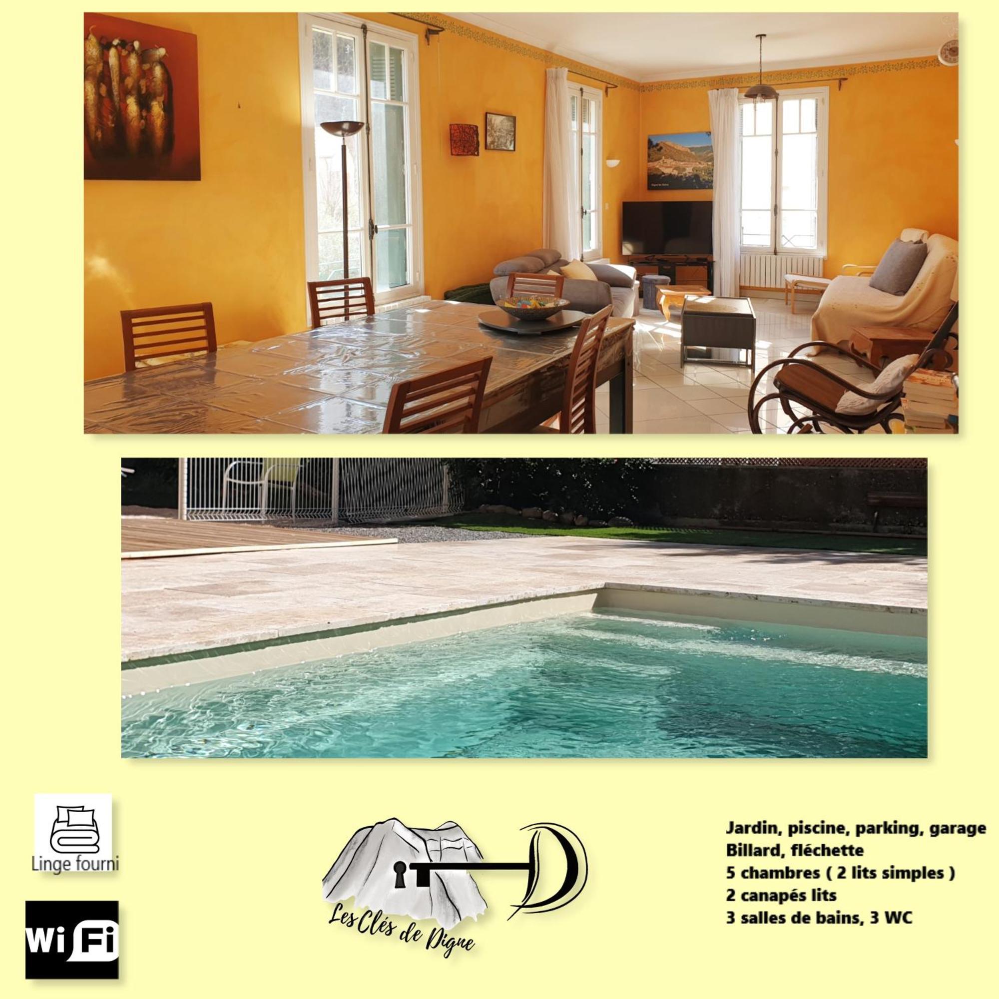 Tres Bel Appartement Avec Piscine Digne-les-Bains Eksteriør bilde